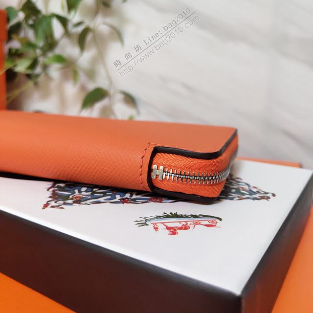 Hermes女包 愛馬仕拉鏈錢包 外進口Epsom皮 Hermes2020新款女錢包  am2041